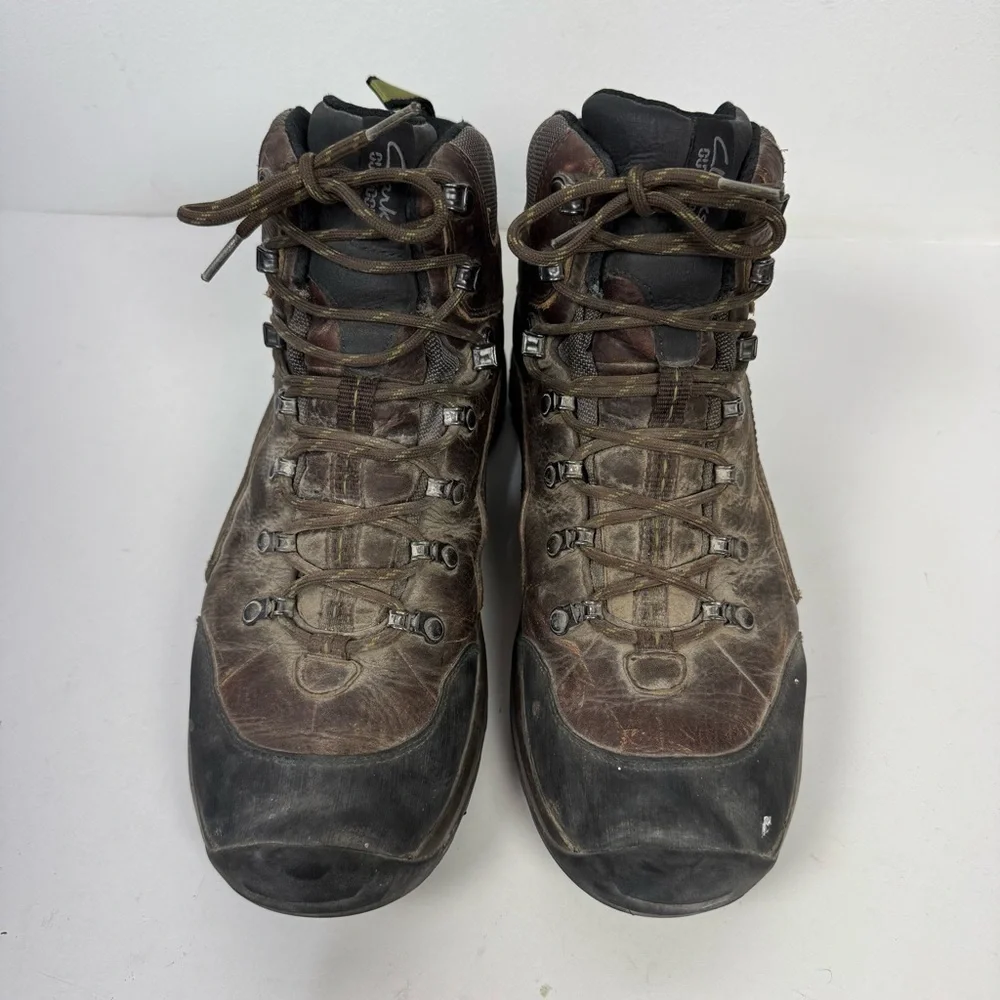 Clarks Brown Leather Lace up Work Boots